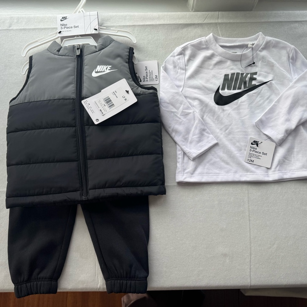 Nike Black and Gray Kids' Outfit Set